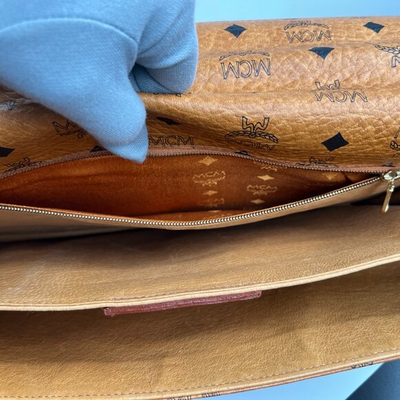 SOLD MCM Visetos Monogram Briefcase Vintage - Picture 7 of 8